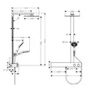 Душевая система с термостатом Hansgrohe Raindance E Showerpipe 300 1jet с ShowerTablet 600 (цвет - хром) (27363000) фото 3 Aquada.com.ua