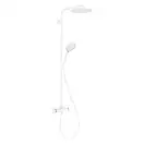 Душевая система с термостатом Hansgrohe Raindance Select S Showerpipe 240 1jet PowderRain (цвет - белый матовый) (27633700) фото 2 Aquada.com.ua