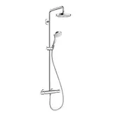 Душевая система с термостатом Hansgrohe Croma Select S Showerpipe 180 2jet (цвет - хром/белый) (27253400)