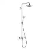 Hansgrohe Croma E Showerpipe Select 180 2jet, хром/белый (27256400)