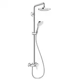 Hansgrohe Croma E Showerpipe 180 2jet Душевая система, хром/белый (27258400)