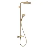 Душова система Hansgrohe Raindance S 240 Showerpipe PowderRain 1jet з термостатом, brushed bronze (27633140)