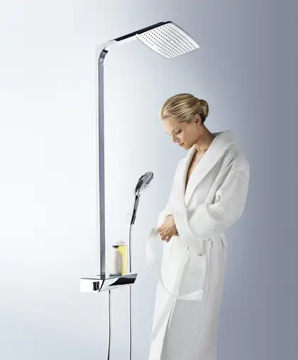 Душевая система с термостатом Hansgrohe Raindance S Showerpipe 360 1jet (цвет - хром/белый) (27112400) фото 2 Aquada.com.ua