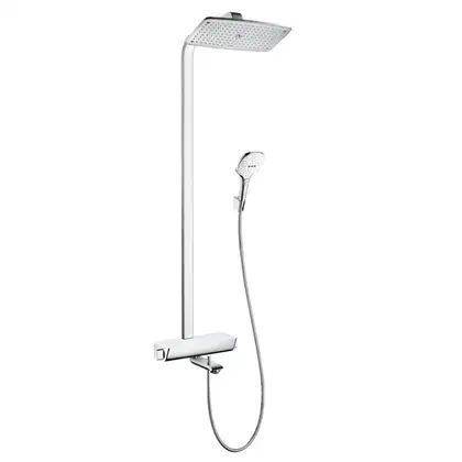 Душевая система с термостатом Hansgrohe Raindance E Showerpipe 360 1jet (цвет - хром/белый) (27113400) фото 1 Aquada.com.ua