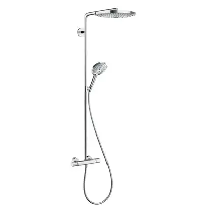 Душевая система с термостатом Hansgrohe Raindance Select S Showerpipe 300 2jet (цвет - хром/белый) (27133400) фото 1 Aquada.com.ua Душевая система с термостатом Hansgrohe Raindance Select S Showerpipe 300 2jet (цвет - хром/белый) (27133400) фото 1 Aquada.com.ua
