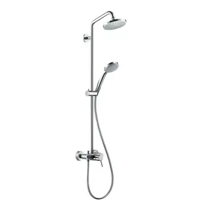 Душевая система Hansgrohe Croma Showerpipe 160 1jet (цвет - хром) (27154000) фото 1 Aquada.com.ua Душевая система Hansgrohe Croma Showerpipe 160 1jet (цвет - хром) (27154000) фото 1 Aquada.com.ua