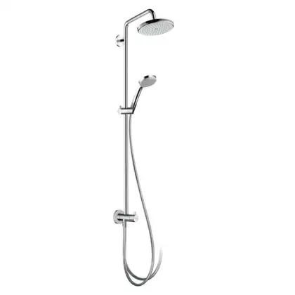 Душевая система Hansgrohe Cromaт Showerpipe 220 1jet Reno (цвет - хром) (27224000) фото 1 Aquada.com.ua Душевая система Hansgrohe Cromaт Showerpipe 220 1jet Reno (цвет - хром) (27224000) фото 1 Aquada.com.ua