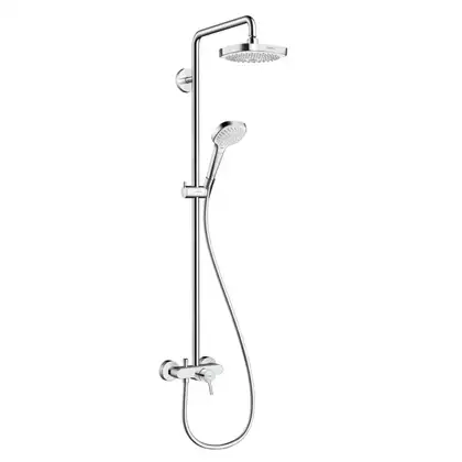Душевая система Hansgrohe Croma Select E Showerpipe 180 2jet (цвет - хром/белый) (27258400) фото 1 Aquada.com.ua Душевая система Hansgrohe Croma Select E Showerpipe 180 2jet (цвет - хром/белый) (27258400) фото 1 Aquada.com.ua