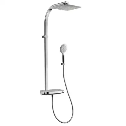Душевая система с термостатом Paffoni Moby (цвет - хром/белый) (ZCOL667CRAG) фото 1 Aquada.com.ua Душевая система с термостатом Paffoni Moby (цвет - хром/белый) (ZCOL667CRAG) фото 1 Aquada.com.ua