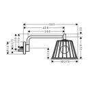 Верхний душ, поворотный Ø 275 мм Axor LampShower (цвет - хром), 1 вид струи (26031000) фото 4 Aquada.com.ua