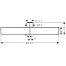 Верхний душ Ø 360 мм Hansgrohe Rainfinity, 1 тип струи (цвет - чёрный матовый) (26231670) фото 3 Aquada.com.ua
