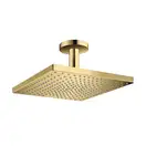 Верхний душ с потолочным подсоединением Hansgrohe Raindance E 300 х 300 мм, 1 тип струи (цвет - полированное золото) (26250990) фото 1 Aquada.com.ua