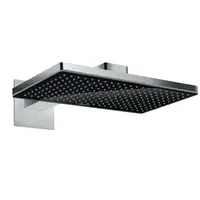 Верхній душ Hansgrohe Rainmaker Select 460 1jet з власником, чорний / хром (24003600)