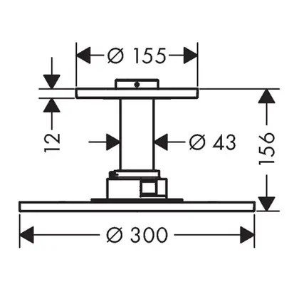 Верхний душ Axor ShowerSolutions Ø 300 мм (цвет - хром), 2 типа струи (35304000) фото 3 Aquada.com.ua Верхний душ Axor ShowerSolutions Ø 300 мм (цвет - хром), 2 типа струи (35304000) фото 3 Aquada.com.ua