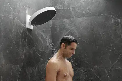 Верхний душ Ø 250 мм Hansgrohe Rainfinity, 3 типа струи (цвет - белый матовый) (26232700) фото 5 Aquada.com.ua