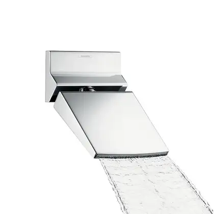 Верхний душ с каскадным изливом Hansgrohe Raindance Rainfall 150 1jet (цвет - хром) (26442000) фото 1 Aquada.com.ua Верхний душ с каскадным изливом Hansgrohe Raindance Rainfall 150 1jet (цвет - хром) (26442000) фото 1 Aquada.com.ua