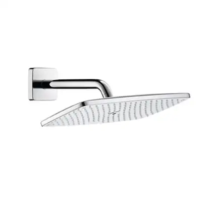 Верхний душ, с держателем 223 мм Hansgrohe Raindance E 360х190 мм (27371000) фото 1 Aquada.com.ua Верхний душ, с держателем 223 мм Hansgrohe Raindance E 360х190 мм (27371000) фото 1 Aquada.com.ua