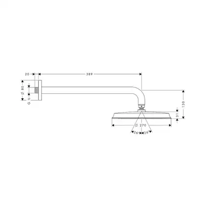 Верхний душ Hansgrohe Raindance Classic AIR Ø 270 мм (27424000) фото 3 Aquada.com.ua Верхний душ Hansgrohe Raindance Classic AIR Ø 270 мм (27424000) фото 3 Aquada.com.ua