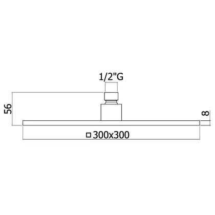Верхний душ Paffoni SYNCRO KING “Quadro” 300 х 300 х h8 мм (ZSOF078CR) фото 2 Aquada.com.ua Верхний душ Paffoni SYNCRO KING “Quadro” 300 х 300 х h8 мм (ZSOF078CR) фото 2 Aquada.com.ua