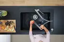 Встраиваемая кухонная мойка Hansgrohe S51 S510-F660 (цвет - чёрный графит) 660 (43313170) фото 3 Aquada.com.ua