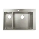 Встраиваемая кухонная мойка Hansgrohe S71 S711-F655 (цвет - нержавеющая сталь) 180/450 (43309800)