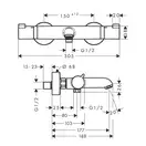 Термостат для ванны Hansgrohe Ecostat Comfort (цвет - чёрный матовый хром) (13114340) фото 2 Aquada.com.ua