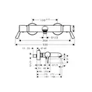 Термостат для ванны Hansgrohe Ecostat Comfort (цвет - хром) (13115000) фото 2 Aquada.com.ua