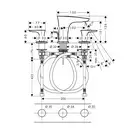 Смеситель для раковины Hansgrohe PuraVida (цвет - хром) с донным клапаном (15063000) фото 2 Aquada.com.ua