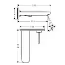 Смеситель для раковины, однорычажный Hansgrohe PuraVida (цвет - хром) (15085000) фото 3 Aquada.com.ua