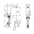Смеситель для раковины электронный Hansgrohe PuraVida (цвет - хром) (15172000) фото 2 Aquada.com.ua