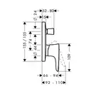 Смеситель для ванны, однорычажный Hansgrohe PuraVida (цвет - хром) (15447000) фото 2 Aquada.com.ua