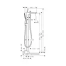 Смеситель отельностоящий для ванны Hansgrohe PuraVida (цвет - хром) (15473000) фото 3 Aquada.com.ua