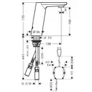 Смеситель для раковины, электронный Hansgrohe Metris S (цвет - хром) (31102000) фото 2 Aquada.com.ua