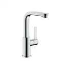 Смеситель для раковины, однорычажный Hansgrohe Metris S (цвет - хром), с донным клапаном (31159000) фото 1 Aquada.com.ua