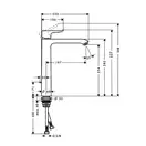 Смеситель для раковины, однорычажный Hansgrohe Metris (цвет - хром) (31185000) фото 2 Aquada.com.ua