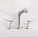 Смеситель для раковины на 3 отверстия Hansgrohe Metropol Classic (цвет - хром), с донным клапаном (31331000) фото 2 Aquada.com.ua
