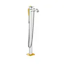 Смеситель для ванны однорычажный, напольный Hansgrohe Metropol Classic (цвет - хром/золото) (31445090) фото 1 Aquada.com.ua