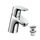 Cмеситель для раковины однорычажный Hansgrohe Focus E (цвет - хром), с донным клапаном (31604000) фото 1 Aquada.com.ua