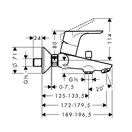 Смеситель для ванны Hansgrohe Focus E2 (цвет - хром) (31948000) фото 3 Aquada.com.ua
