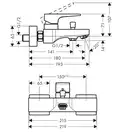 Смеситель для ванны Hansgrohe Metropol (цвет - белый матовый) (32540700) фото 2 Aquada.com.ua