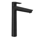 Смеситель для раковины высокий Hansgrohe Talis E (цвет - чёрный матовый), с донным клапаном (71716670) фото 1 Aquada.com.ua