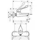 Смеситель для раковины Hansgrohe Novus (цвет - хром) (71923000) фото 2 Aquada.com.ua