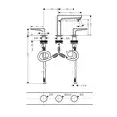Смеситель для раковины Hansgrohe Metropol (цвет - хром), с донным клапаном Push-Open (74514000) фото 2 Aquada.com.ua
