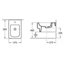 Подвесное биде Villeroy & Boch Memento (542800R2) фото 3 Aquada.com.ua