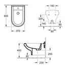 Биде подвесное Villeroy & Boch Hommage (белый star white С+) (7441B0R2) фото 3 Aquada.com.ua