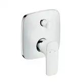 Смеситель для ванны, однорычажный Hansgrohe PuraVida (цвет - хром/белый) (15447400)