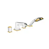 Смеситель на борт ванны Hansgrohe Metropol Classic (цвет - хром/золото) (31315090)