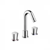 Смеситель на борт ванны, двухвентельный Hansgrohe Logis (цвет - хром) (71300000)