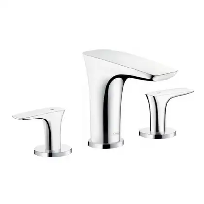 Смеситель для раковины Hansgrohe PuraVida (цвет - хром) с донным клапаном (15063000) фото 1 Aquada.com.ua Смеситель для раковины Hansgrohe PuraVida (цвет - хром) с донным клапаном (15063000) фото 1 Aquada.com.ua