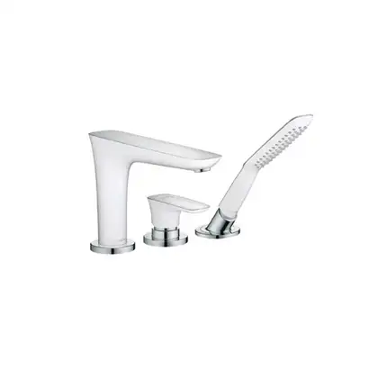 Смеситель на борт ванны Hansgrohe PuraVida (цвет - хром/белый) (15432400) фото 1 Aquada.com.ua Смеситель на борт ванны Hansgrohe PuraVida (цвет - хром/белый) (15432400) фото 1 Aquada.com.ua